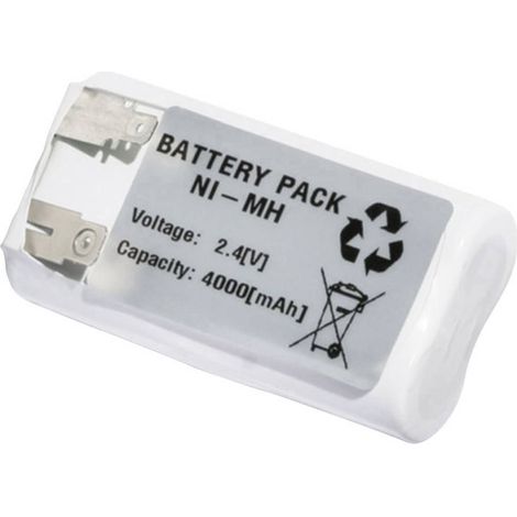 Batteria per luci di emergenza Emmerich 2443FA4000R linguette a saldare a U 2.4 V 4000 mAh