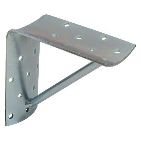 20PZ PIASTRA ANGOLARE PER PALI TONDI CON RINFORZO  mm.100X100x50