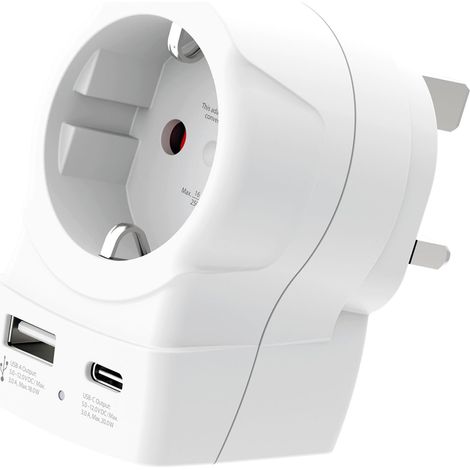 Adaptador de viaje skross ac20pd 20W carga rápida USB (1/5)