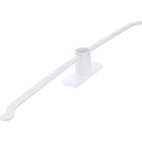 Porte-serviettes adhésif, sans perçage, étagère à serviettes en plastique, organisateur pratique (1/5)