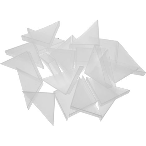 100 protections d'angle en plastique pour meubles, triangulaires (1/5)