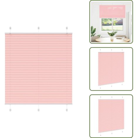 Plissee Rosa 120x150 cm Stoffbreite 119,4 cm Polyester - Plissee - Plissees - Faltrollo - Jalousie (1/5)