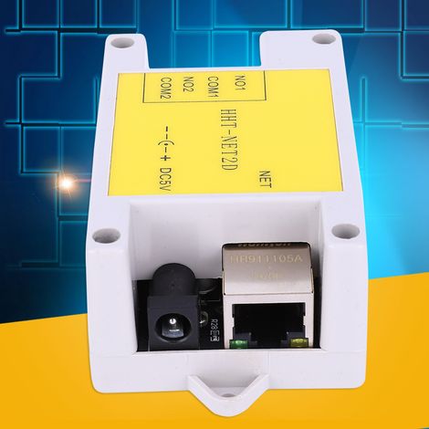 Module Relais IP 2 Canaux HHT NET2D, Commutateur Réseau Domotique, Contrôle à Distance par Application, Alimentation DC 5V (1/4)