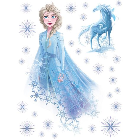Stickers géants Disney - La Reine des Neiges 2 - modèle Esprit de l'eau 65 CM x 85 CM (1/5)