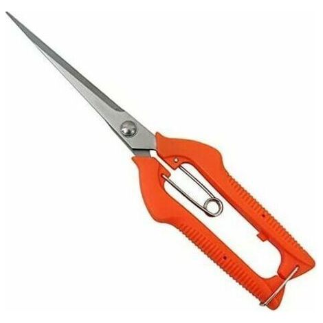 Cisailles à cueillir les fruits allongées Cisailles de jardin sécateur à lame droite allongée en acier inoxydable (1/5)