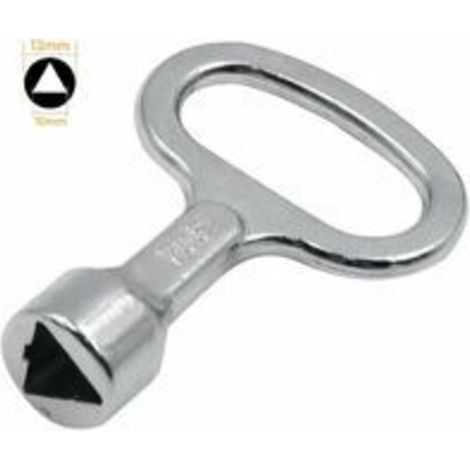 Metal Triangular Key, Meter Box Key, Silver Socket Triangle Key, Key for 10mm Triangle Distribution Cabinets (1/2)