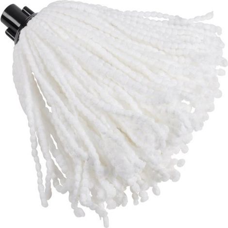 Tête de Balai Coton "Franges Longues" 22cm Écru