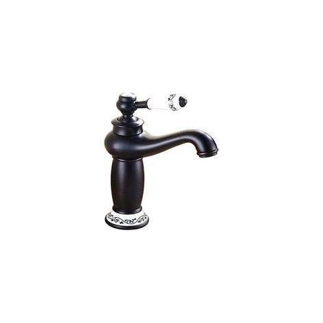 Rubinetto miscelatore per lavabo da bagno in ottone con finitura bronzo anticato, 24105,5 cm
