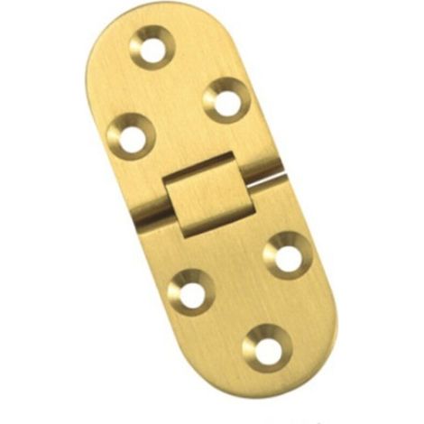 Charniere - 2 Pièces - Charnière Laiton - 30 X 80 Mm - Pour Tables Pliantes En Bois - Charge Élevée (1/3)