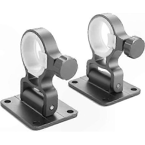 Support de parasol de pêche pour balcon, lot de 2, fixation en alliage d'aluminium, dimensions 6x4,1x5,1 cm, support d'auvent (1/4)