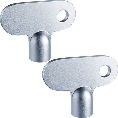 2 Pièces Clé de Radiateur Clé de Purge de Radiateur Solide Clé de Radiateur d'Ouverture Carrées Horloge Matérielle Facile à Saisir pour Vis à Clapet Taille 5mm (1/3)