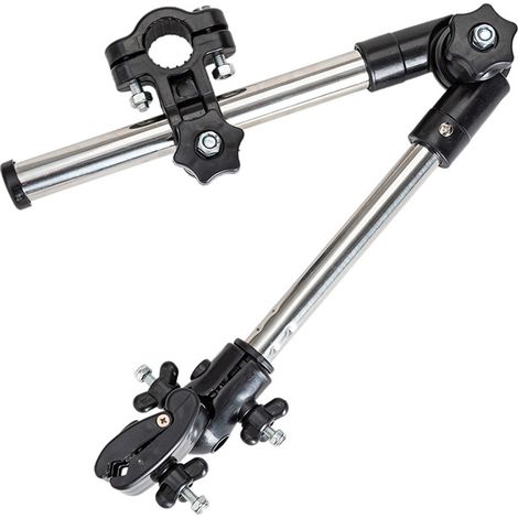 Porte Parapluie Fauteuil-Smafox Parasol Ajustable pour Parapluie Ajustable à 360 ° Support de Fauteuil Roulant Fauteuil Roulant pour Vélo Connecteur de Parapluie Pivotant(Noir) (1/5)