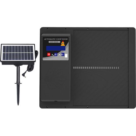 Porte de Poulailler électrique Programmable à Ouverture Horizontale USB, Porte Automatique de Poulailler, Porte de Poulet avec Minuterie pour la sécurité des Canards de Ferme et