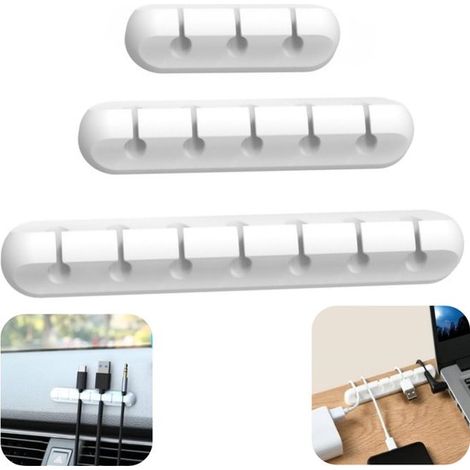 Clips de câble support de câble auto adhésif (blanc, différentes tailles) (1/5)