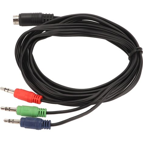 Câble adaptateur Mini DIN 9 broches vers Jack 3.5mm pour enceintes, amplis et instruments de musique (1/5)