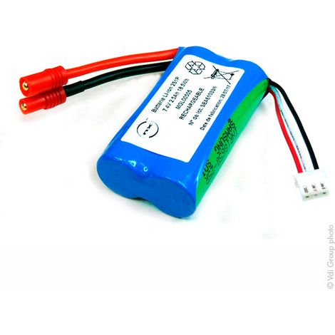 NX - Batterie Li-Ion 2x 18650 2S1P ST1 7.4V 2500mAh HXT