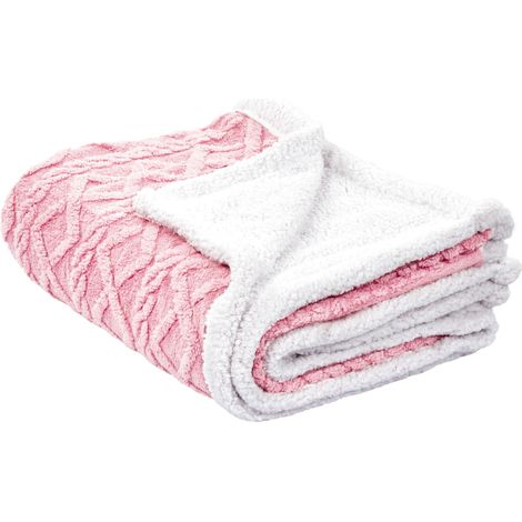 Kuscheldecke HONEYCOMB 150 x 200 cm Rosa