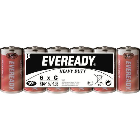 Eveready SHD Baby (C)-Batterie Zink-Kohle  1.5 V 6 St.