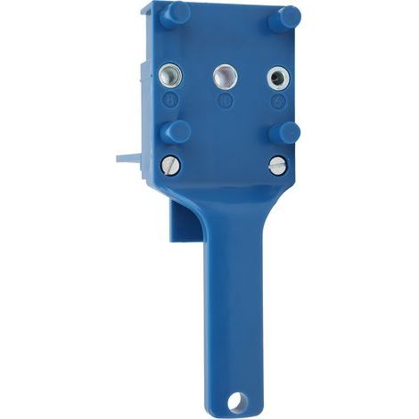 Outil de perçage droit pour le travail du bois, guide de perçage pour tourillons, outils à main, bleu (1/5)