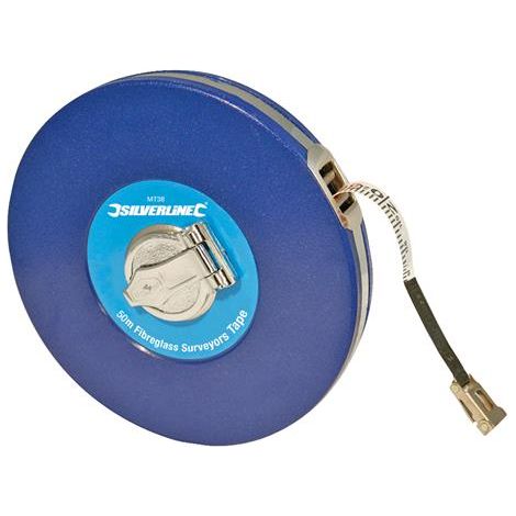 Silverline Rotella metrica in fibra di vetro 50 m