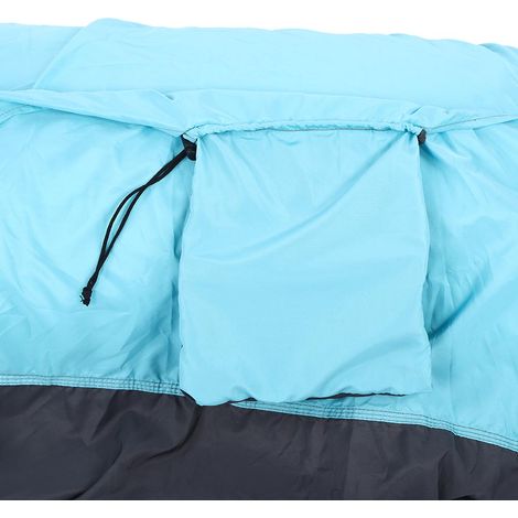 Fauteuil suspendu/lit/balançoire hamac portable à double usage pour camping, cour, couloir, extérieur, bleu/gris (1/5)