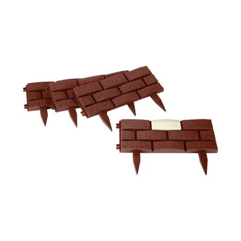 Rasenkante Strend Pro Garden GB004, 45x29 cm, Kunststoff, Solar, LED, Packung 4 Stk., Länge ca. 1,80 m