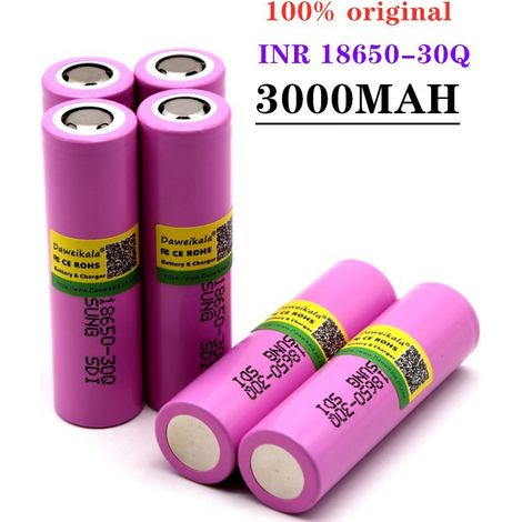 30Q lithium battery, 18650 power lithium battery, 3000mAh, 3.7V power lithium-ion battery. (1/4)