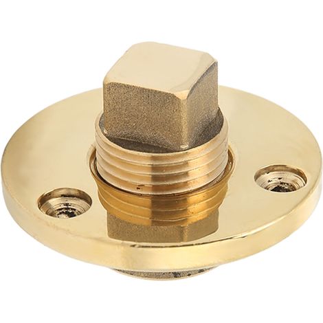 Jeu de bouchons pour bateaux, trou de montage de 25 mm/1 pouce, bronze poli miroir, pour viviers et glacières de bateaux (1/5)