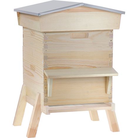 Ruche chalet Dadant 10 cadres + Hausse