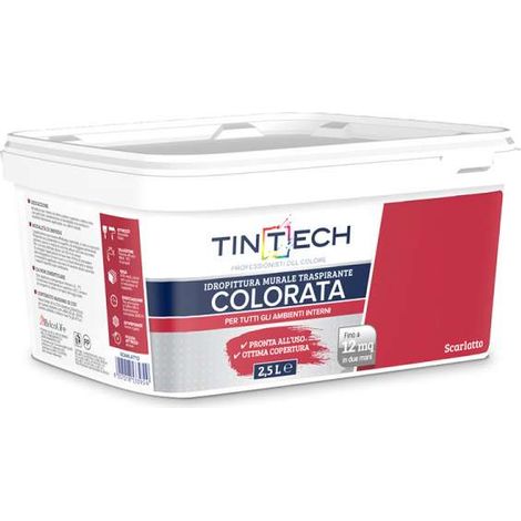 TINTECH PITTURA COLORATA 2,5 L SCARLATTO (1/2)