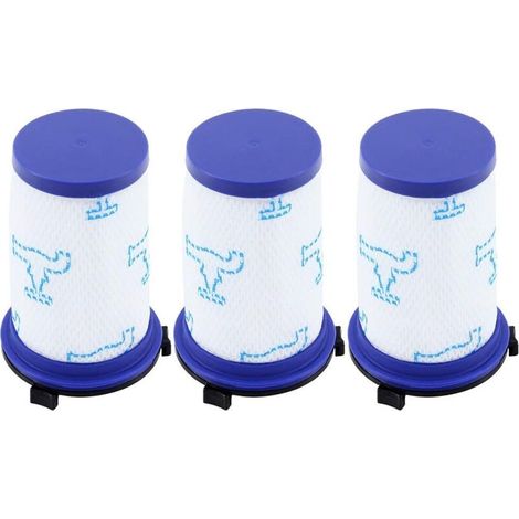 Lot de 3 filtres de rechange pour aspirateurs Rowenta Air Force 360 RH9051WO RH9057WO RH9059WO RH9081WO RH9086WO et Tefal Air Force 360. Alternative au filtre ZR009001.