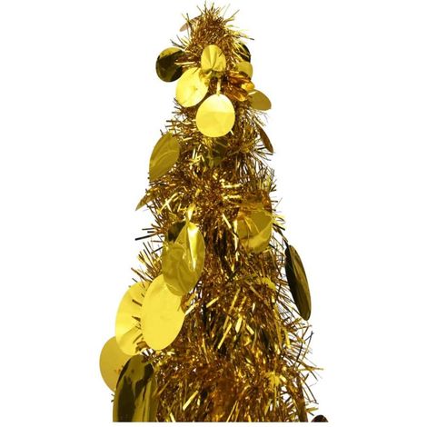 Albero di Natale Artificiale Apribile Dorato 120 cm PET vidaXL (1/3)