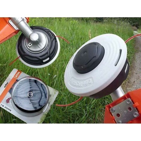 Freischneiderkopf für Stihl Autocut 46-2, kompatibel mit den Freischneidern FS160, FS310, FS360, FS410, FS450 und FS460, schwarz und weiß. (1/4)