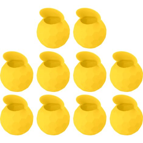 10 Ballons d'Eau Réutilisables en Silicone Auto-Scellants Remplissage Rapide Jeu de Plage Piscine Été Fête Jaune (1/5)