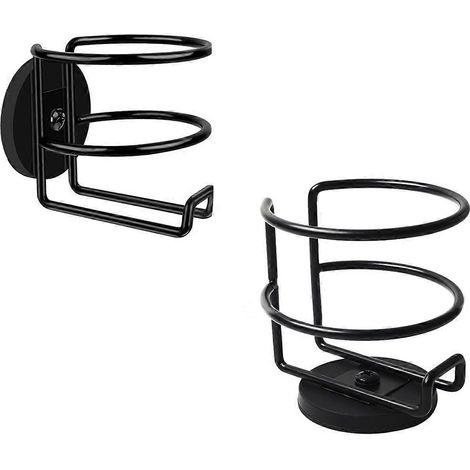 Porte-gobelet magnétique robuste, porte-gobelet anti-chute entièrement recouvert, fixation horizontale ou verticale sur métal (lot de 2) (1/5)