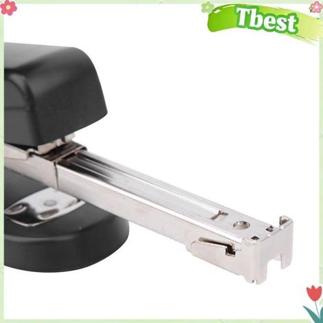 Tbest Agrafeuse de livres Agrafeuse 20/40 feuilles, Machine à agrafer le papier pour livres, clous 24/6 24/8 beaux stylo Noire (1/5)