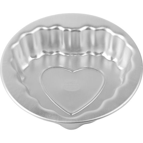 Moule à gâteau en forme de cœur, moule à gâteau antiadhésif en alliage d'aluminium, moule à pudding (1/4)