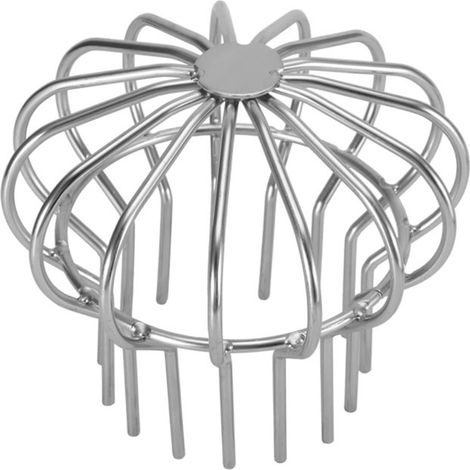 Caniveau de toit en acier inoxydable, grille anti-obstruction, couvercle de gouttière extérieure, grille de 110 mailles, siphon de sol