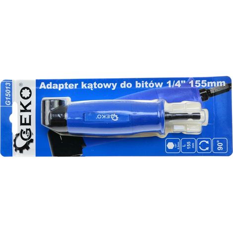 Adaptateur d'angle pour mèches 1/4" 155 mm (6/36")