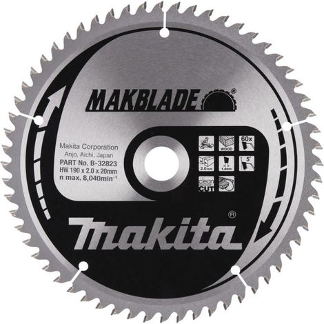 Makita Sägeblatt MAKBLADE 190x20x60Z