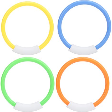 4 anneaux de plongée pour piscine, jouets aquatiques sous-marins, jeux de natation amusants pour enfants (1/5)
