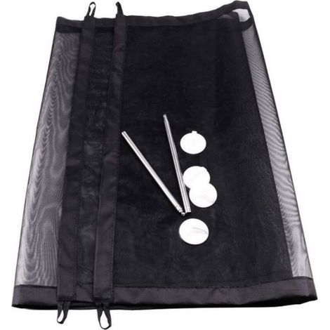 Barrière sécurité extensible noire 110×72cm, pour bébés et animaux domestiques