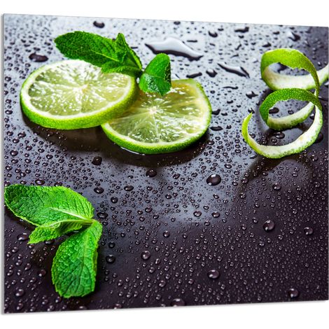 PANNELLO IN VETRO PER CUCINA 65x60 Lime (1/5)
