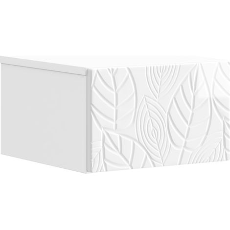 Wandmontierter Beistelltisch Hochglanz Weiß 34,5 x 33 x 20 cm vidaXL