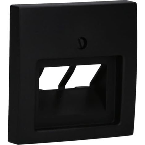 BUSCH-JAEGER BUSCH-BALANCE SI 1803-02-915 2CKA001753A0216 ENJOLIVEUR DOUBLE NOIR MAT BUSCH-JÄGER