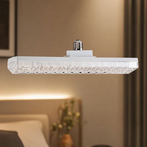 Barre LED E27 30cm Luminaire Cristal Design 18W Blanc/Neutre/Chaud Variateur Interrupteur ABS Ignifuge Sans Scintillement (1/4)
