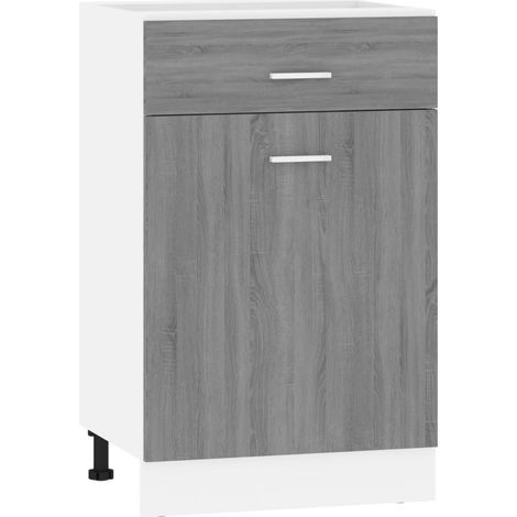 Drawer Bottom Cabinet Lyon Grey Sonoma 50x46x81.5 cm Engineered Wood vidaXL