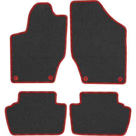 Peugeot 308 I (2007-2013). Tapis de sol dédiés - EVA alvéolé noir (1/5)