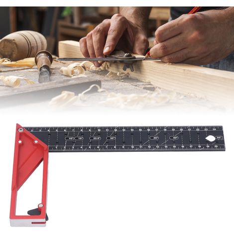 règle de traçage à angle droit multi-angles de 25 cm pour le travail du bois (1/5)
