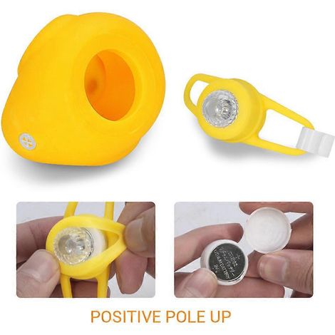 Clochettes de canard, joli casque, sonnette de guidon de canard, klaxon lumineux, lampe de sécurité, feux de signalisation